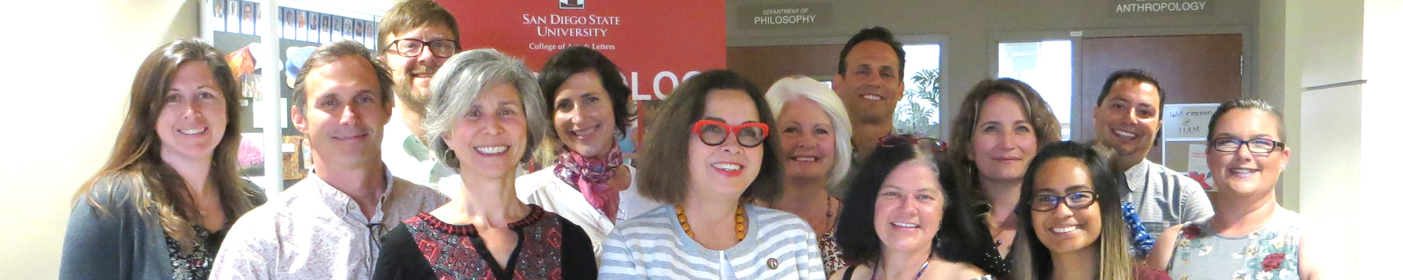Anthropology Faculty with President de la Torre