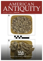 cover - bones and bone fragemnts, American Antiquity