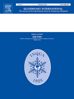 cover - blue background with snowflake in the center, Quaternary International