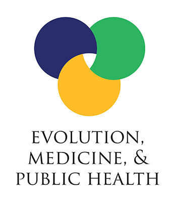 cover - three colored overlapping circles, geen, yellow, navy blue, Evolution, Medicine & Public Health
